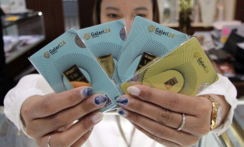 Emas di di Pegadaian, Antam kemudian Galeri24 naik, UBS stabil pada Kamis