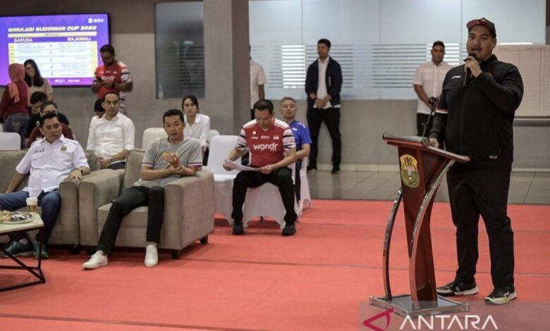 Skuad kelompok bulu tangkis Indonesi ke di Piala Sudirman 2025